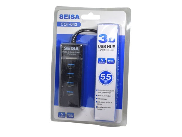 &u+ HUB TIPO USB 3.0 4 PUERTOS (632)